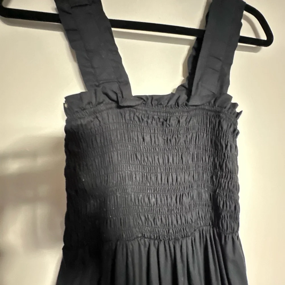 Abercrombie & Fitch Black Smocked Maxi Dress